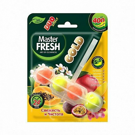 подвесной блок для унитаза Master Fresh GOLD DUO EFFECT 5в1\24 (Арвитекс)