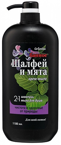 жидкое крем-мыло Antibak 1100мл, 2в1, дозатор\12 (Aromika)